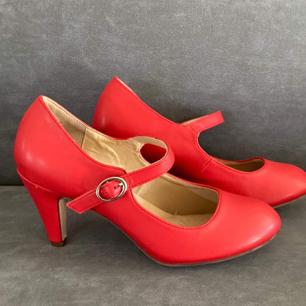 Red MaryJanes